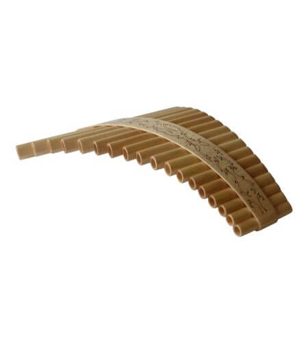 Pan pipes 18 note, curved, key of D