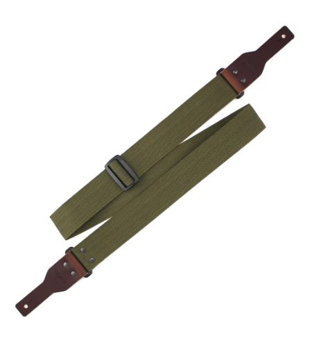 Richter Racoon 1443 - Richter Racoon Khaki/Brown Guitar Strap