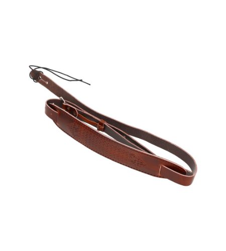 Flight S58 Leather Ukulele Strap w/Buckle - Brown
