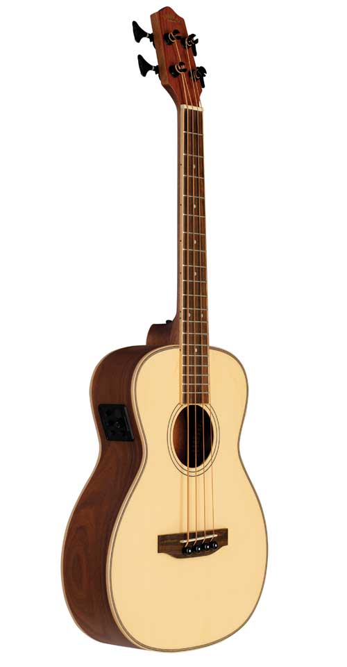 Lanikai SPST-Spruce Solid Top Electric Bass Ukulele