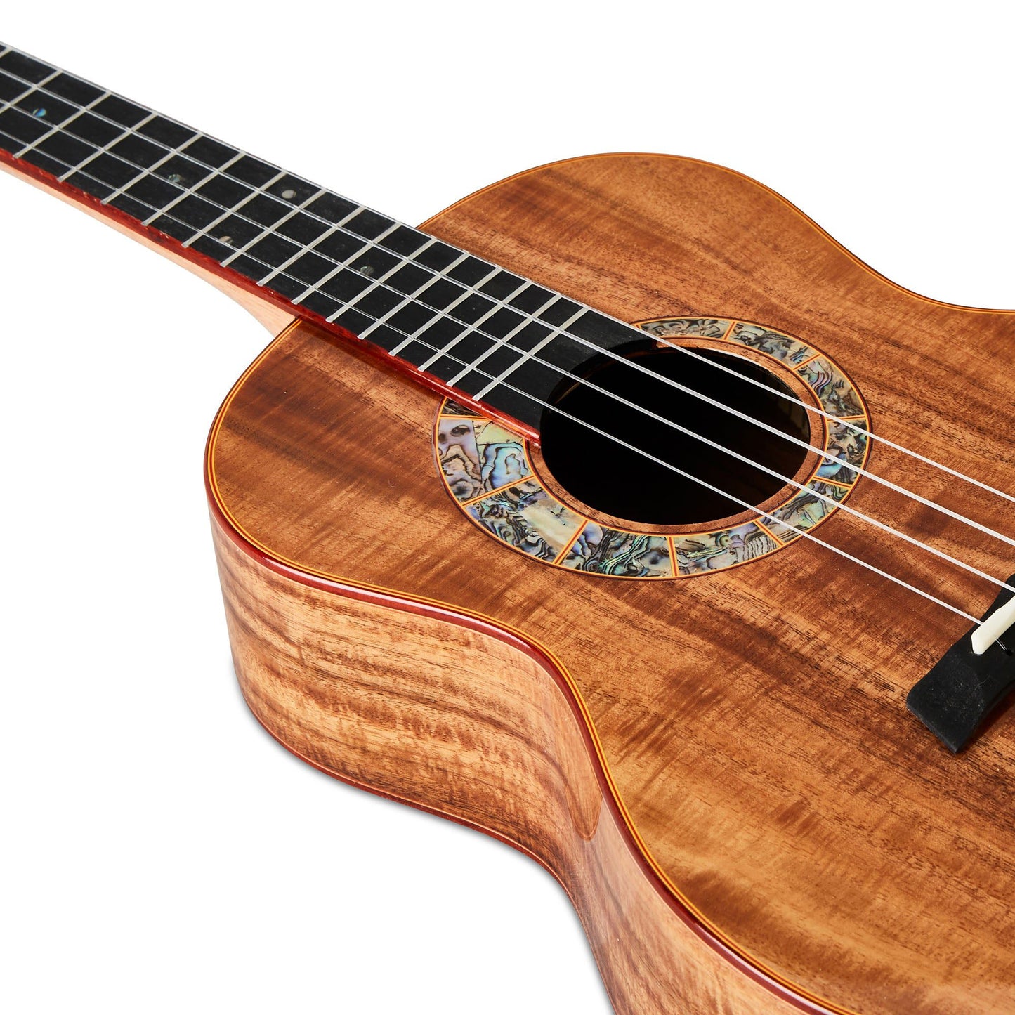 Snail S60T All Solid Flamed Acacia Tenor Ukulele with Gig bag Including premium Snail Padded Gig Bag