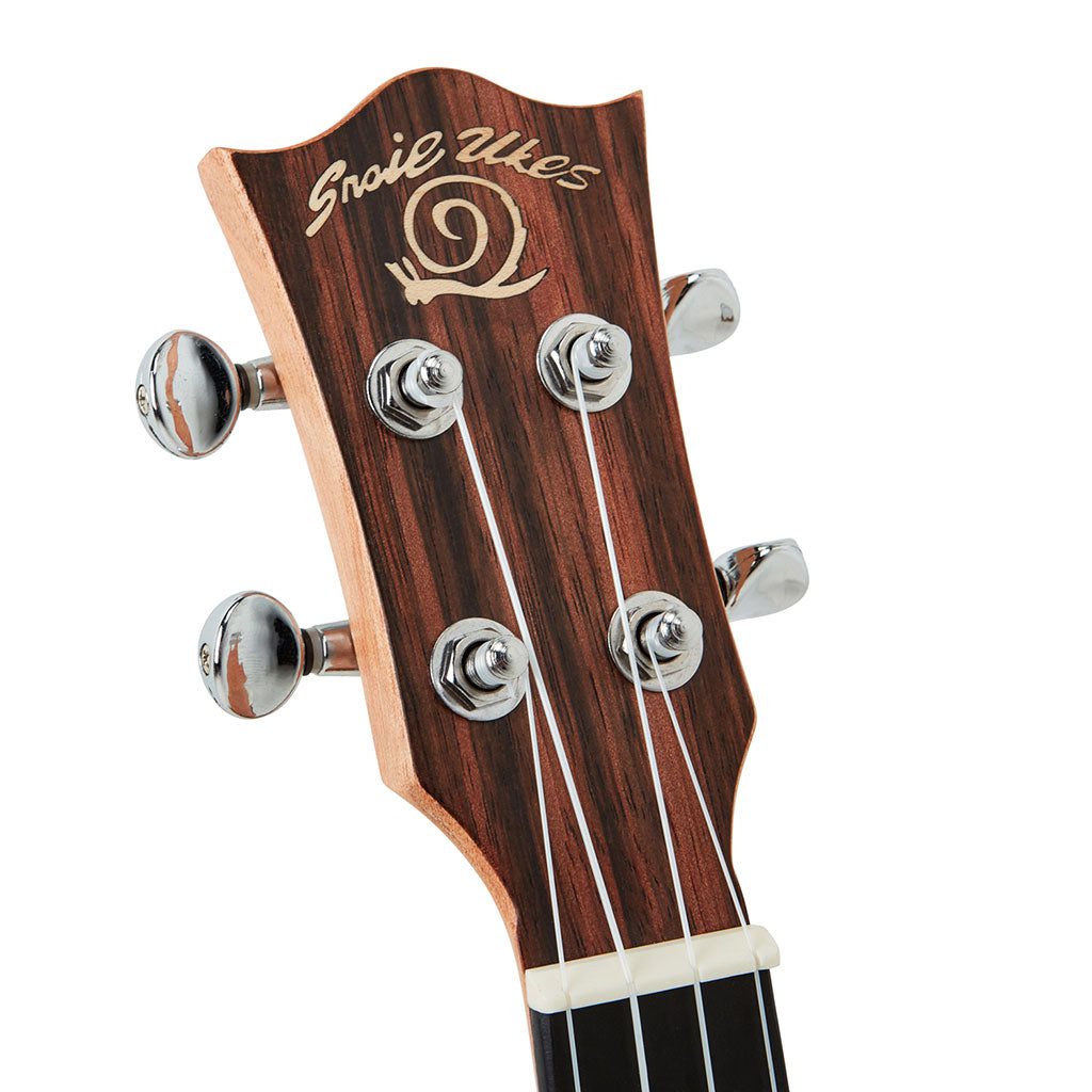 Snail SR-04CEQ Solid Acacia Top Concert Electro-Acoustic Ukulele Bevel Cutaway Including premium Snail Padded Gig Bag