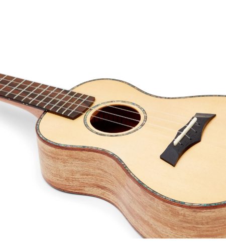 Snail UKC-380 Solid Spruce Top, Spalted maple back &amp; Sides Concert Ukulele Including premium Snail Padded Gig Bag