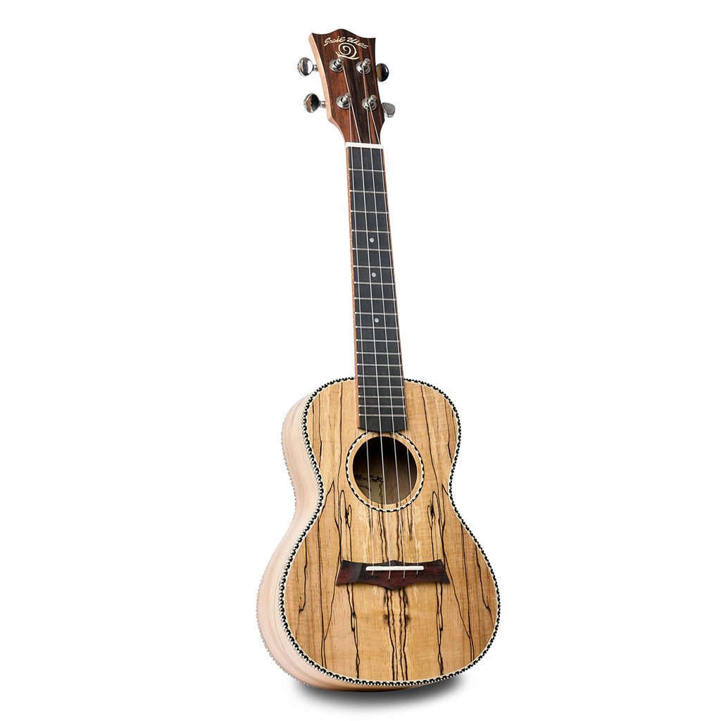 Snail UKC-490E Spalted Maple Concert Ukulele Including premium Snail Padded Gig Bag