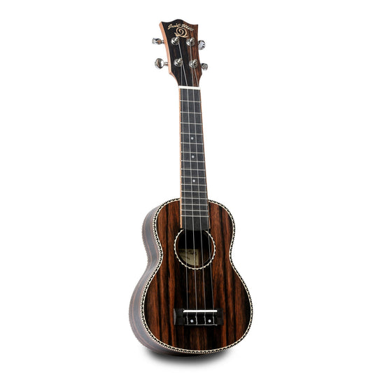 Snail UKS-E220EQ Electro-Acoustic Ebony Soprano Ukulele Including premium Snail Padded Gig Bag