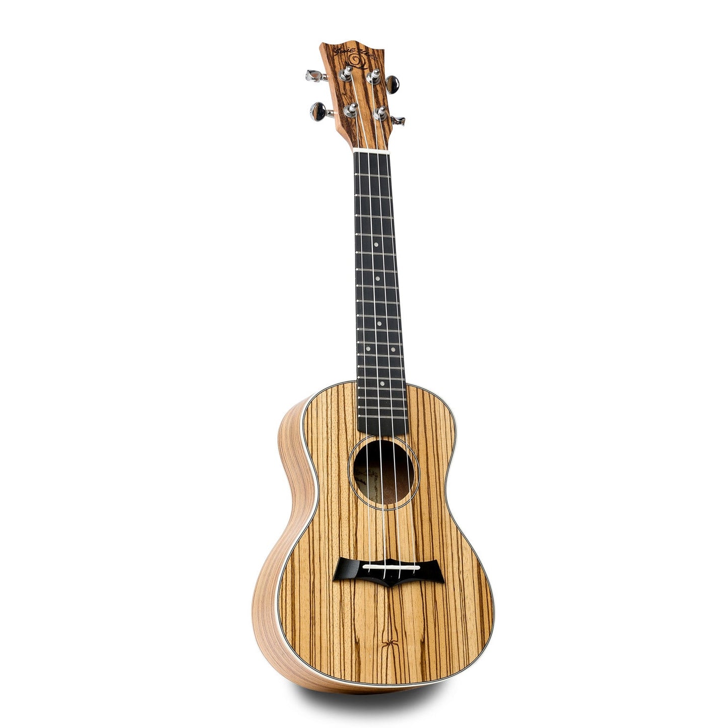 Snail UKT-528E Zebrawood Tenor Ukulele Including premium Snail Padded Gig Bag