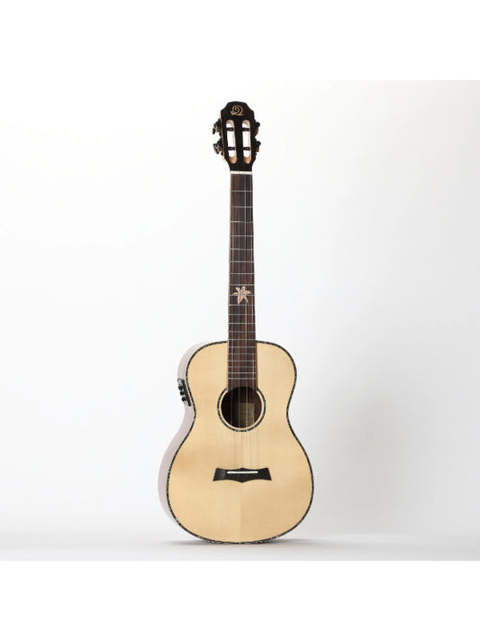 Snail BHC-5BEQ - Solid Spruce Top, Electro Baritone Ukulele, 38MM Nut