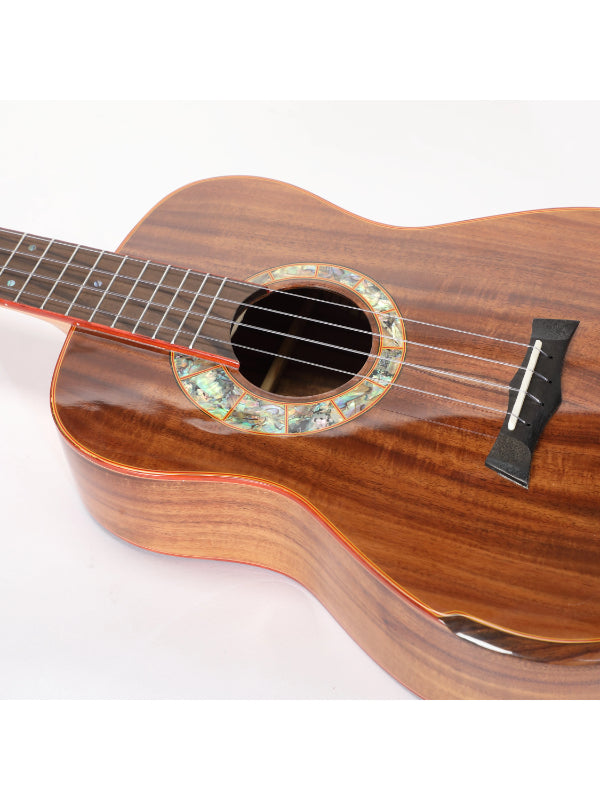 Snail S60B MK2 - 38mm Nut, All Solid Flamed Acacia Baritone Ukulele
