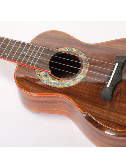 Snail S60C MK2 - All Solid Flamed Koa, Glossed, Concert Ukulele