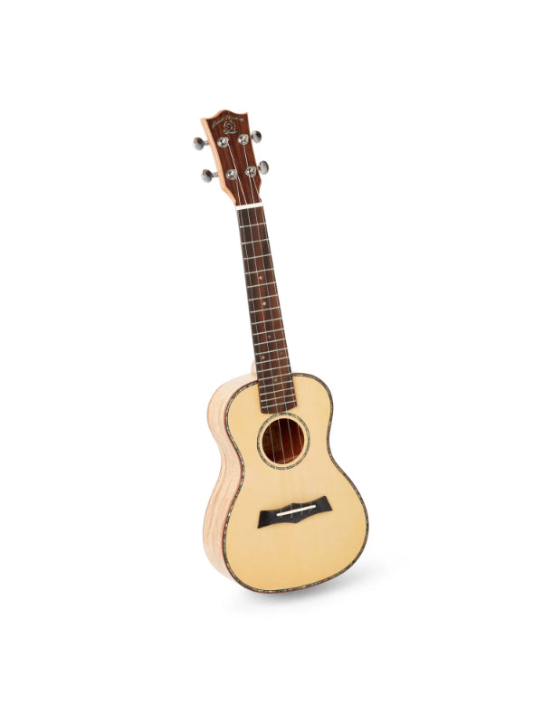 Snail UKC-380 Solid Spruce Top, Spalted maple back  Sides Concert Ukulele