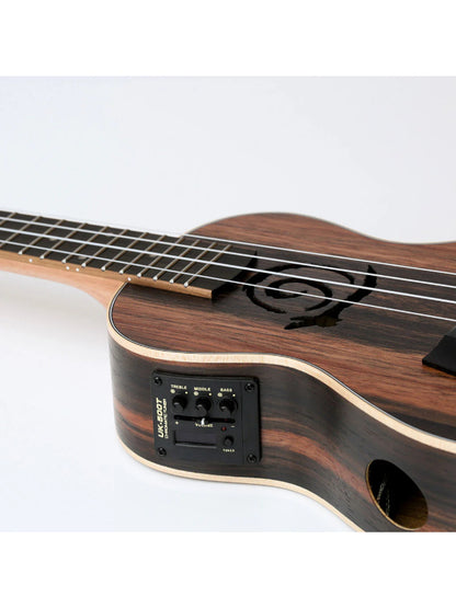 Snail UKC-483EQ Electro-Acoustic Ebony Concert Ukulele