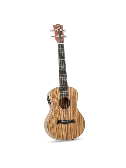 Snail UKT-528EQ Electro-acoustic Zebrawood Tenor Ukulele