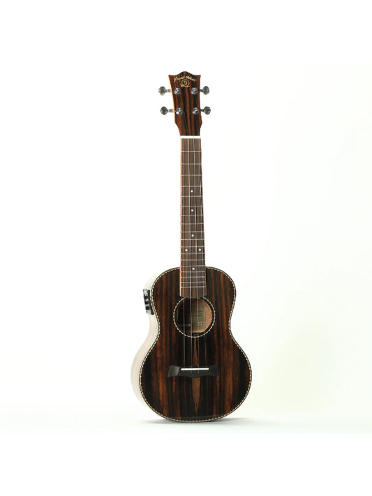 Snail UKT-E598EQ MK2 - Ebony Electro Tenor Ukulele, 38MM Nut, Gloss