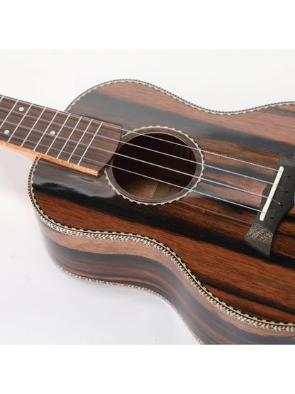 Snail UKT-E598 MK2 - Ebony Tenor Ukulele, 38MM Nut, Gloss