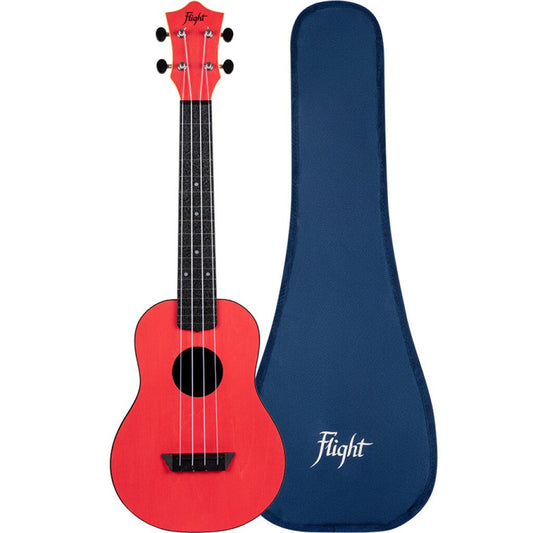 FLIGHT TUC35 TRAVEL CONCERT UKULELE - RED