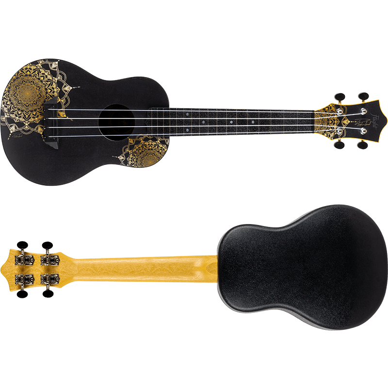 Flight TUC40 Travel Concert Ukulele Gold Mandala With Bag