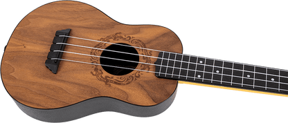 Flight TUC50 Travel Concert Ukulele With Bag - Walnut