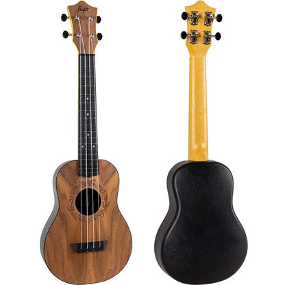 Flight TUC50 Travel Concert Ukulele With Bag - Walnut