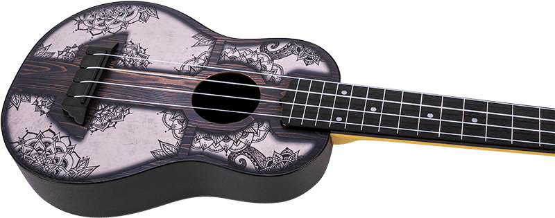 TUS40 Travel Ukulele Mandala Wood With Bag