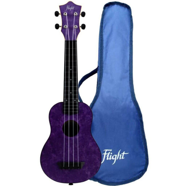 Flight TUS65 Shimmer Travel Soprano Uke - Amethyst