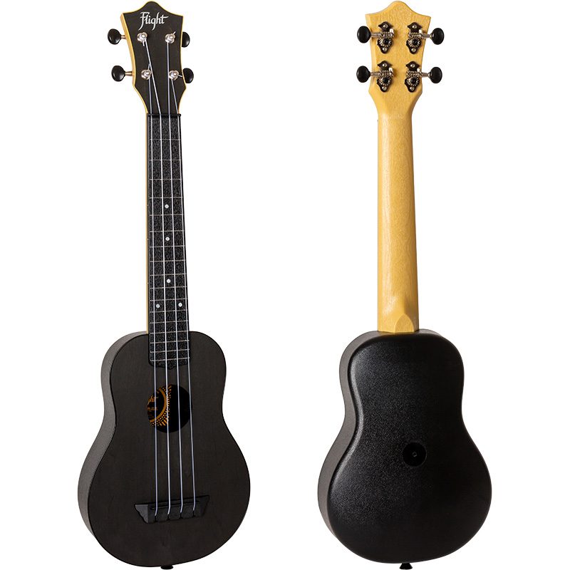 Flight TUSL35 Long Neck ABS Travel Ukulele Black