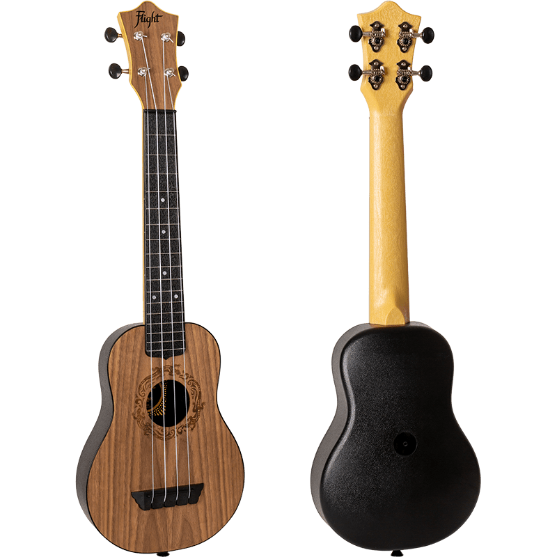 Flight: TUSL50 Long Neck Travel Ukulele - Walnut