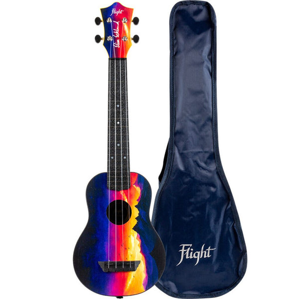 Flight TUSLEE Elise Ecklund Long Neck Travel Ukulele
