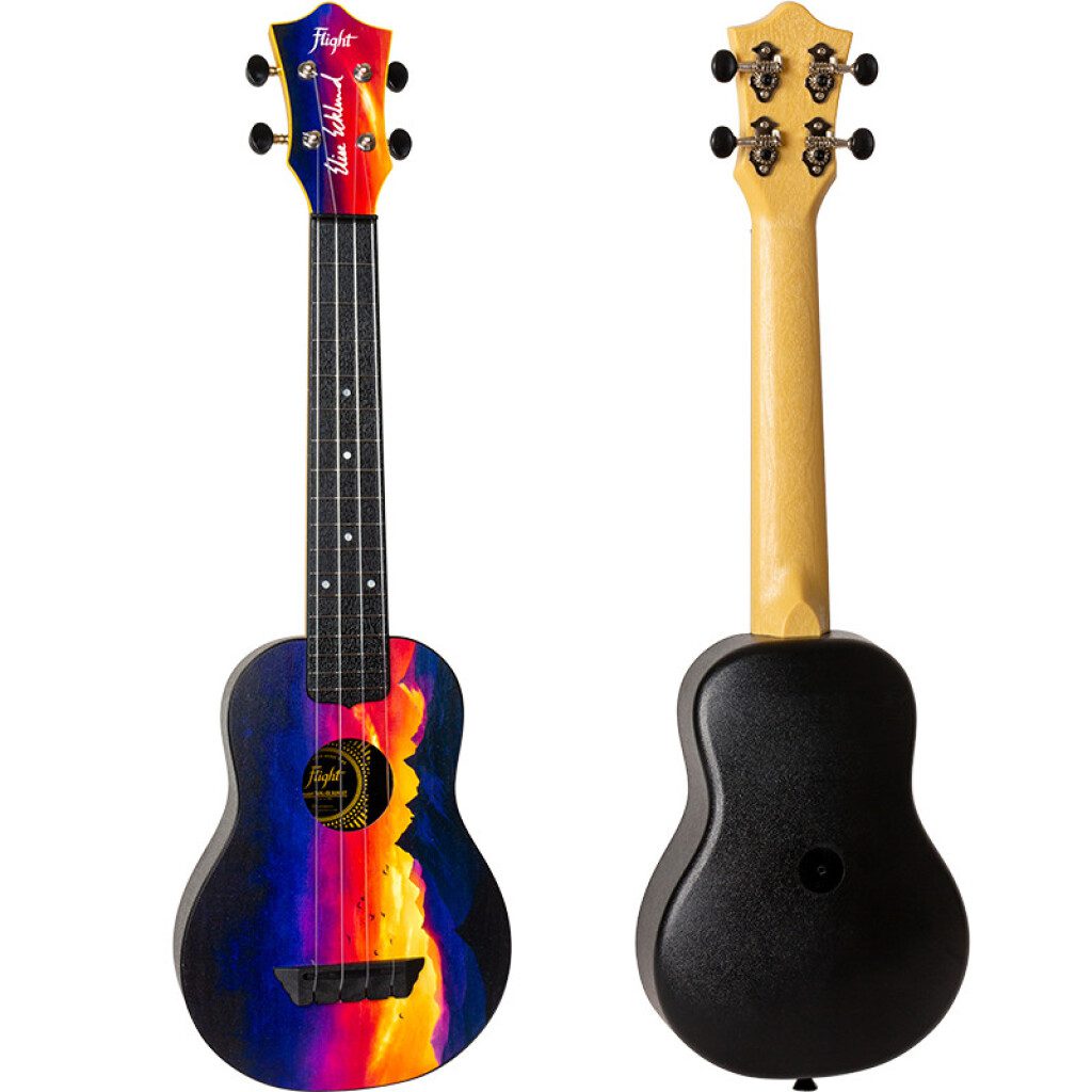 Flight Tuslee Elise Ecklund Long Neck Travel Ukulele