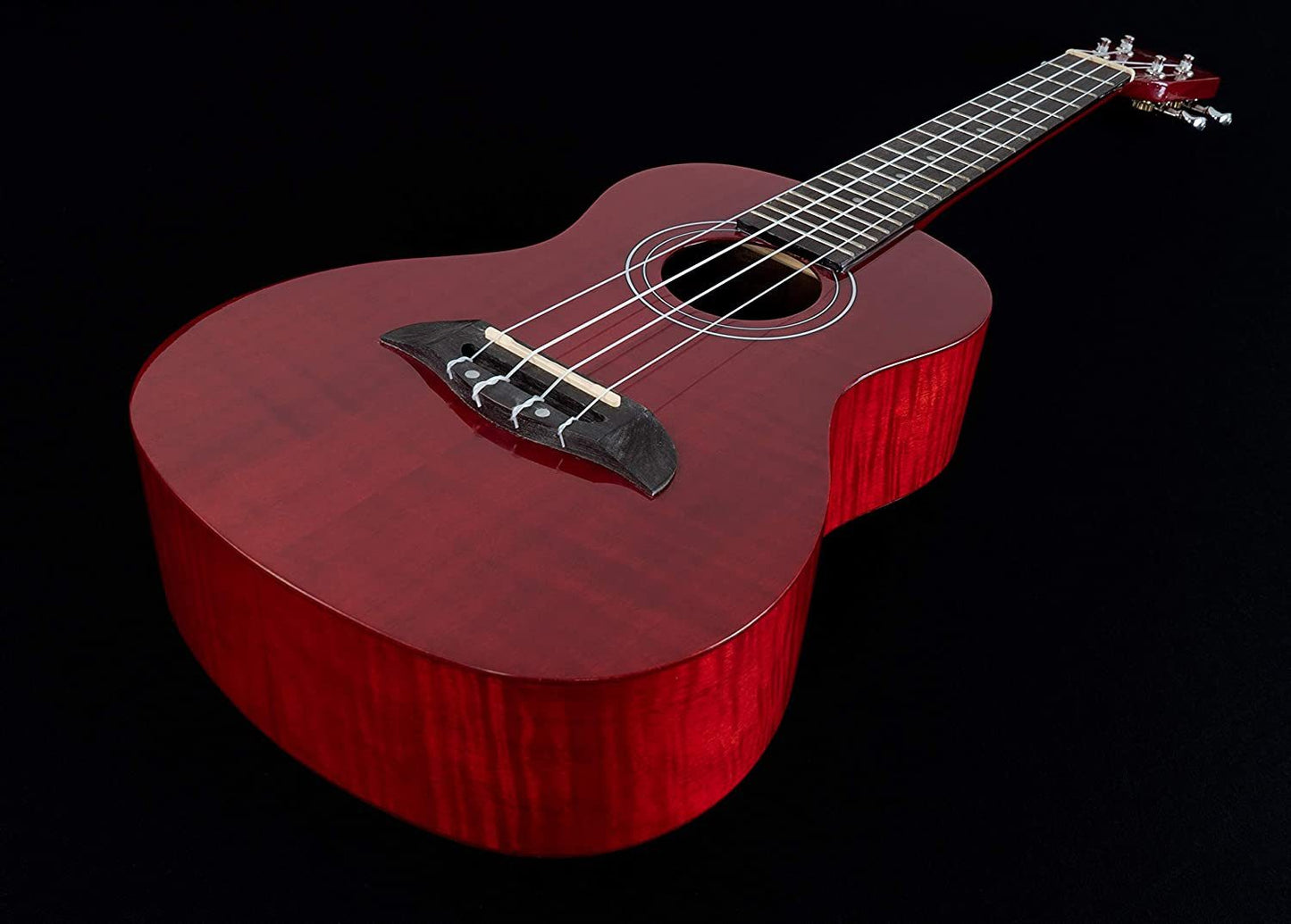 Oscar Schmidt OU2FTR-A-U Concert Ukulele Transparent Red