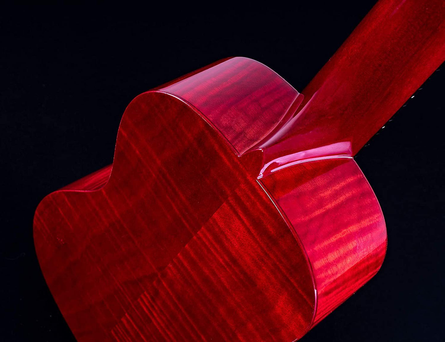 Oscar Schmidt OU2FTR-A-U Concert Ukulele Transparent Red