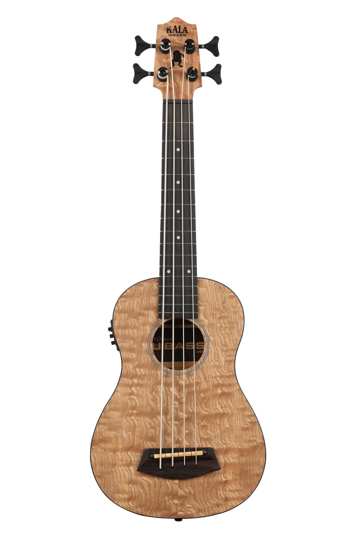 Kala UBASS-QA-FS Quilted Ash Acoustic-Electric Fretted U•BASS® Bass Ukulele