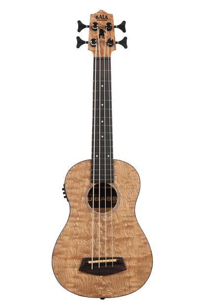 Kala UBASS-QA-FS Quilted Ash Acoustic-Electric Fretted U•BASS® Bass Ukulele