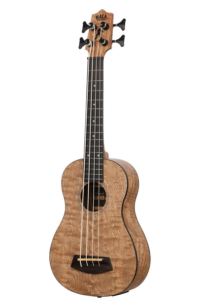 Kala UBASS-QA-FS Quilted Ash Acoustic-Electric Fretted U•BASS® Bass Ukulele