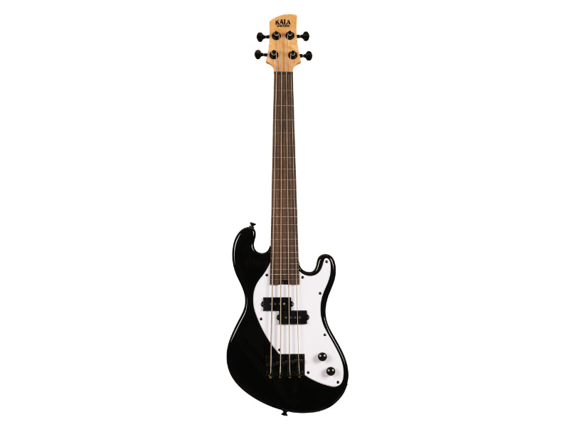 Kala UBASS-SB-BK-FL Electric Black Fretless U•BASS® Ukulele