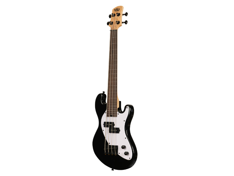 Kala UBASS-SB-BK-FL Electric Black Fretless U•BASS® Ukulele