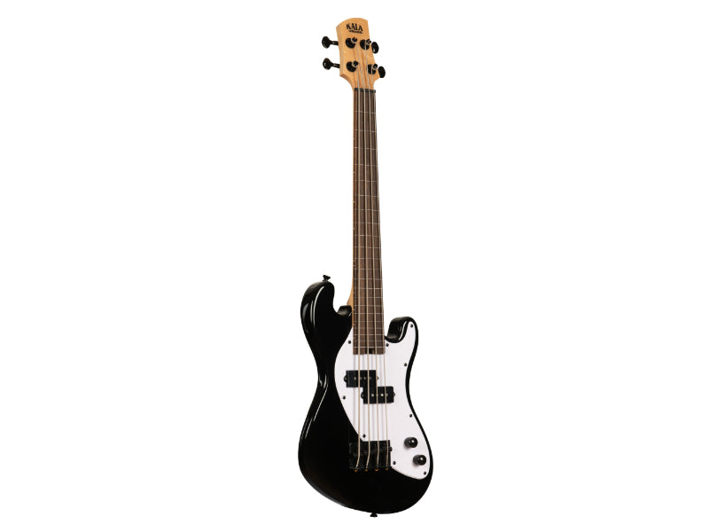 Kala UBASS-SB-BK-FL Electric Black Fretless U•BASS® Ukulele