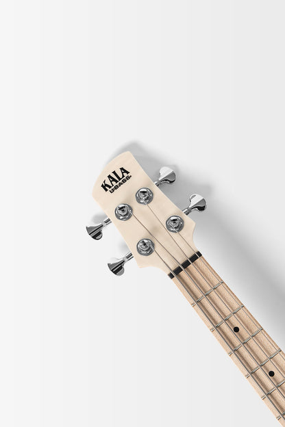 Kala UBASS-SB-P-ORB-FS Solid Body 4-String Paisley Orange Burst Fretted U•BASS® Bass Ukulele