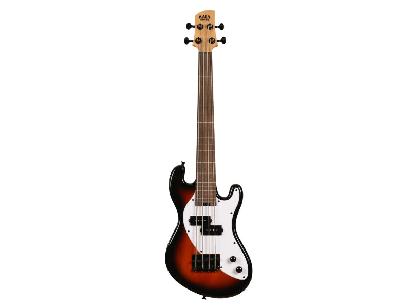 Kala UBASS-SB-TB-FL Electric Tobacco Burst Fretless U•BASS® Ukulele