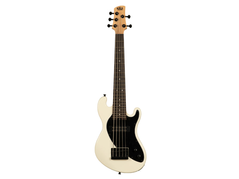 Kala UBASS-SB5-CR-FS Electric 5-String Sweet Cream Fretted U-BASS Ukulele