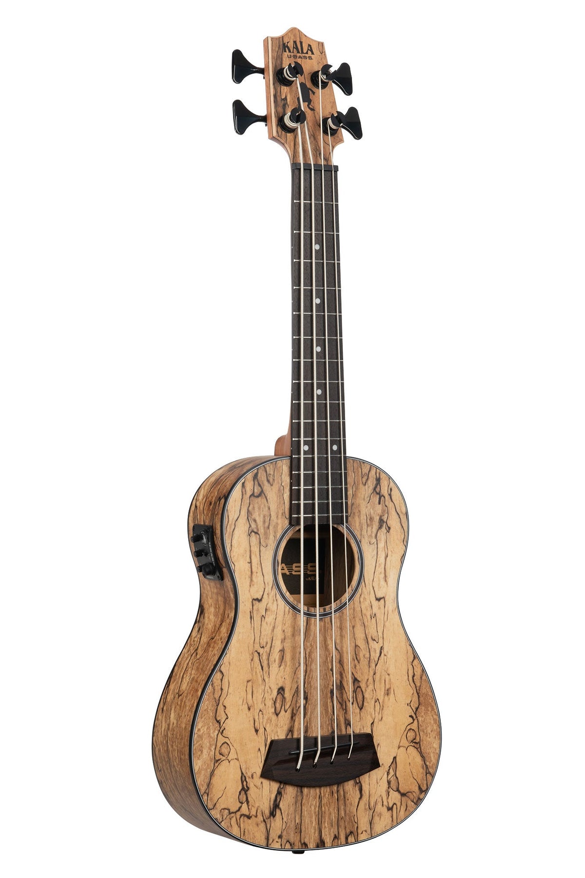 Kala UBASS-SP-MNG-FS Spalted Mango Acoustic-Electric Fretted U•BASS® Bass Ukulele