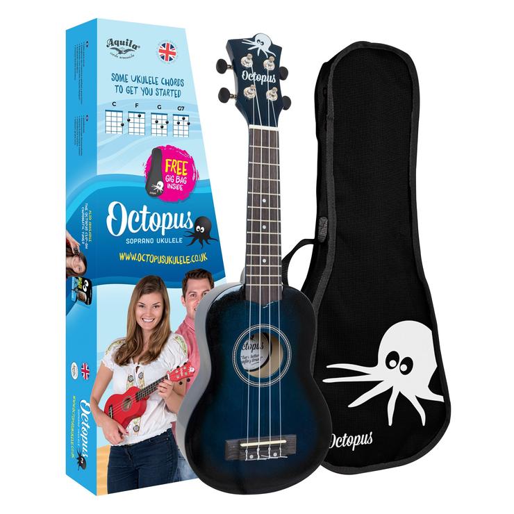 Octopus Metallic Burst Series Soprano Ukulele