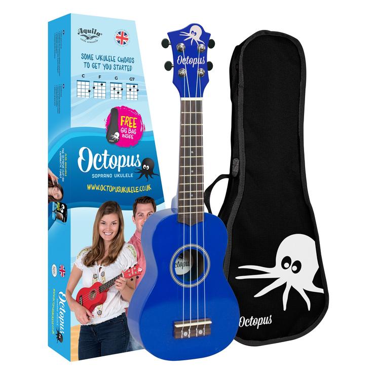 Octopus metallic series soprano ukulele