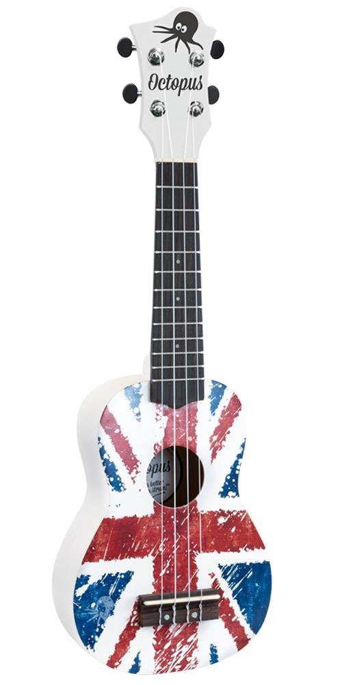 Octopus Flag Series Soprano Ukulele Union Jack White