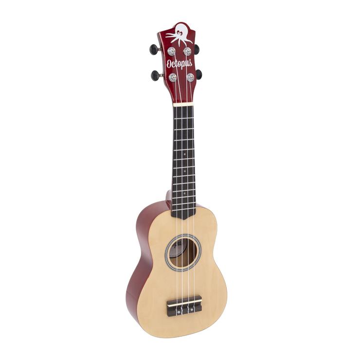 Octopus natural series soprano ukulele Yellow natural