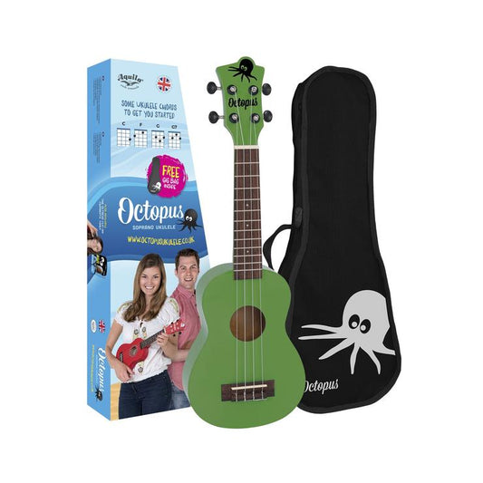 Octopus Soprano Ukelele Green