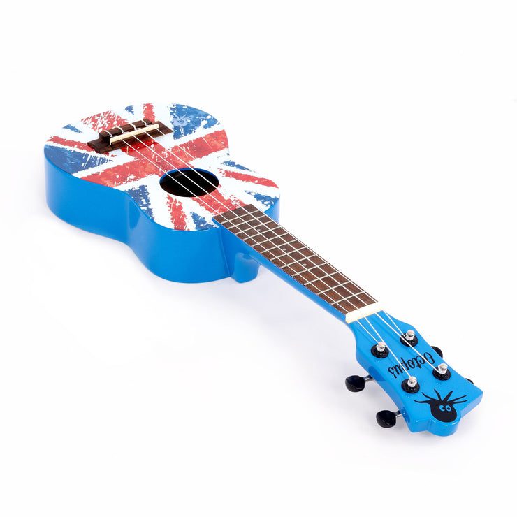 Octopus Academy graphic soprano ukulele - Union Jack Flag