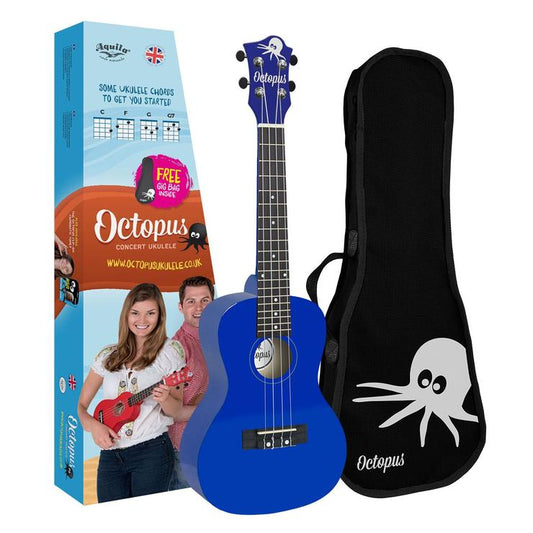 Octopus Concert Ukulele Dark blue