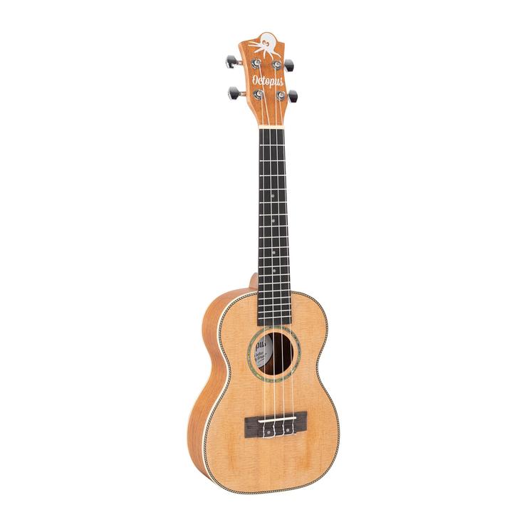 Octopus Mahogany concert ukulele with solid spruce top