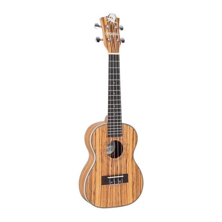 Octopus Zebrawood Concert Ukulele