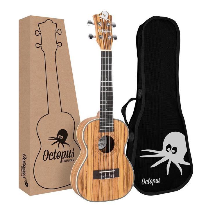 Octopus Zebrawood Concert Ukulele